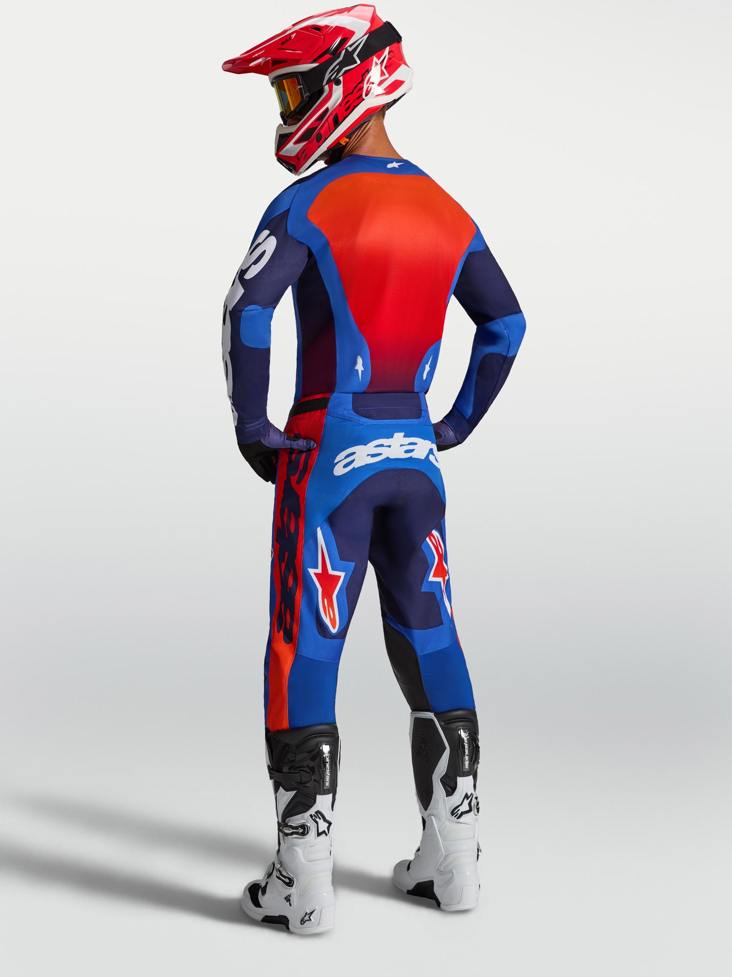 Alpinestars Racer Hunt Maillot de motocross Azul/Rojo M Figura 8
