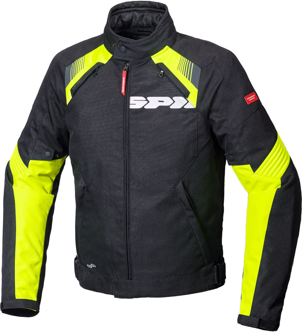 Spidi Flash Evo H2Out Motorcycle Textile Jacket black/yellow L Figure 1