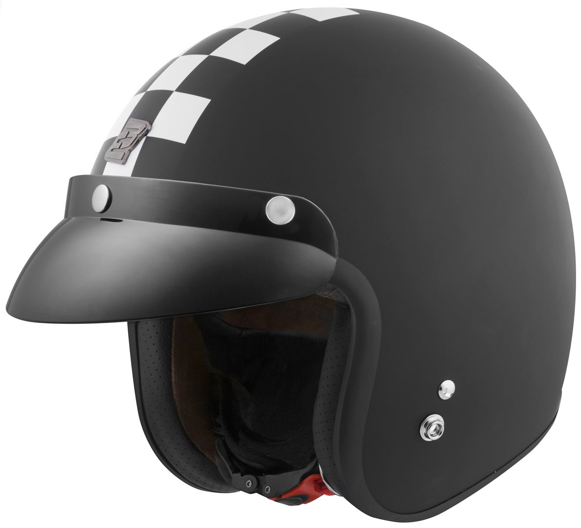 Bogotto V541 Scacco Cască cu reacție Negru mat/alb M Figura 2