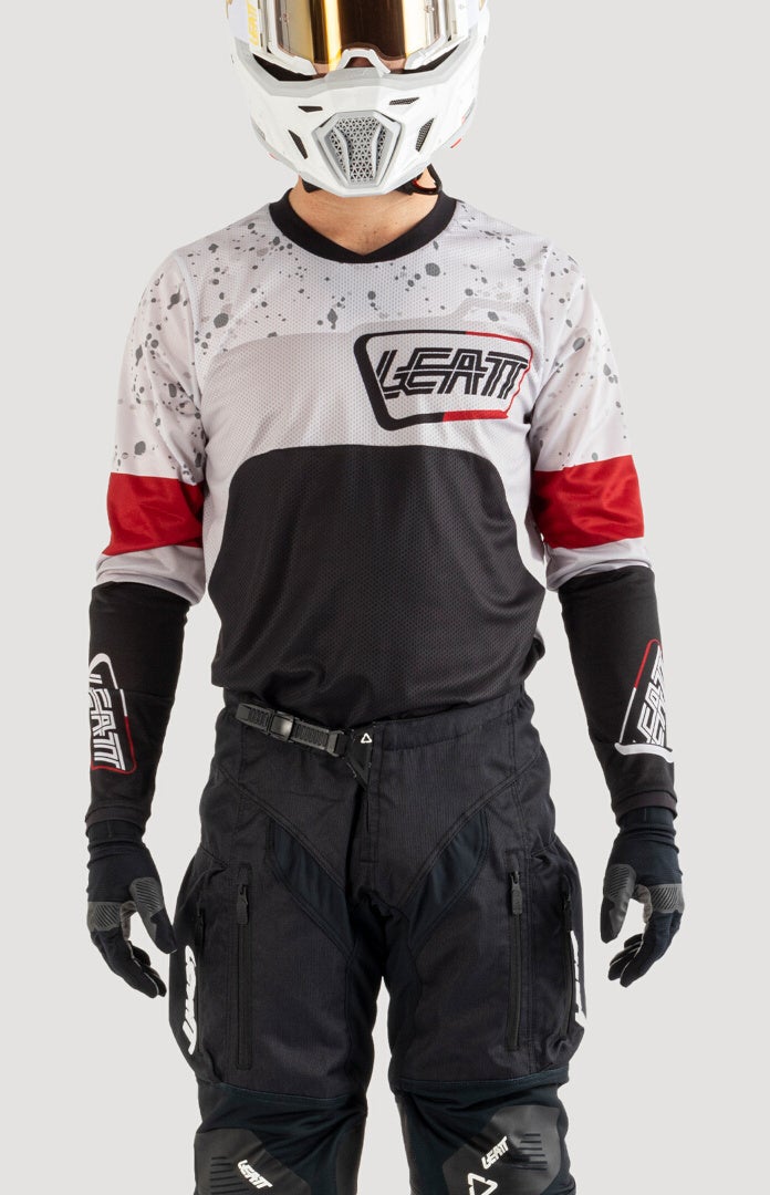 Leatt 4.5 Enduro Patch 2025 Motocross trøje sort/grå/rød XXL Figur 3