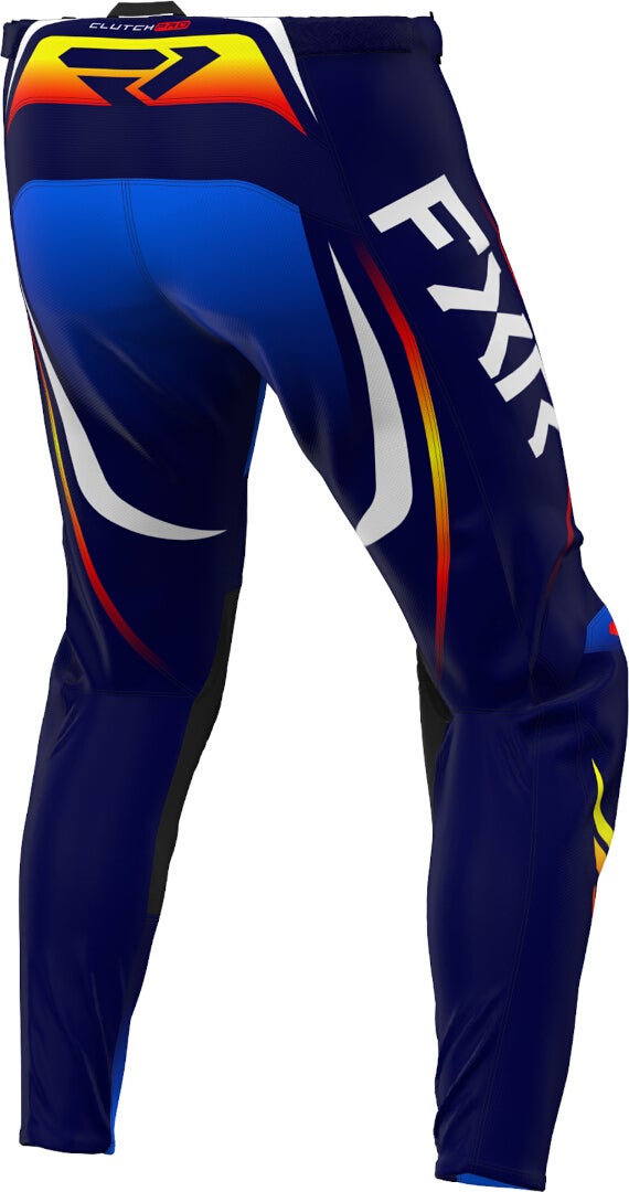 FXR Clutch Pro 2025 Motocross Pants orange/light blue/dark blue 30 Figure 4
