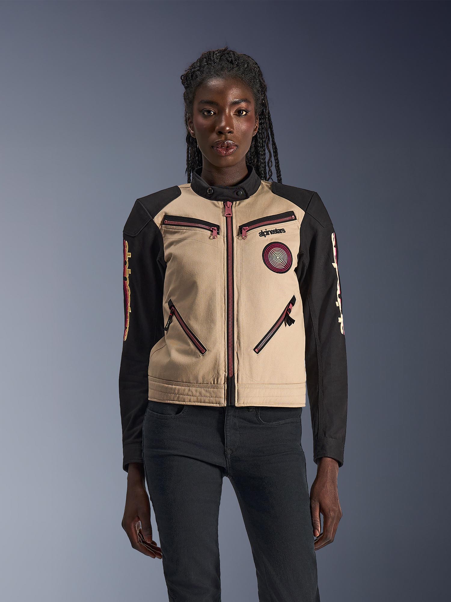 Alpinestars Stella Grace Ladies Motorcycle Textile Jacket beige/black XL Figure 3