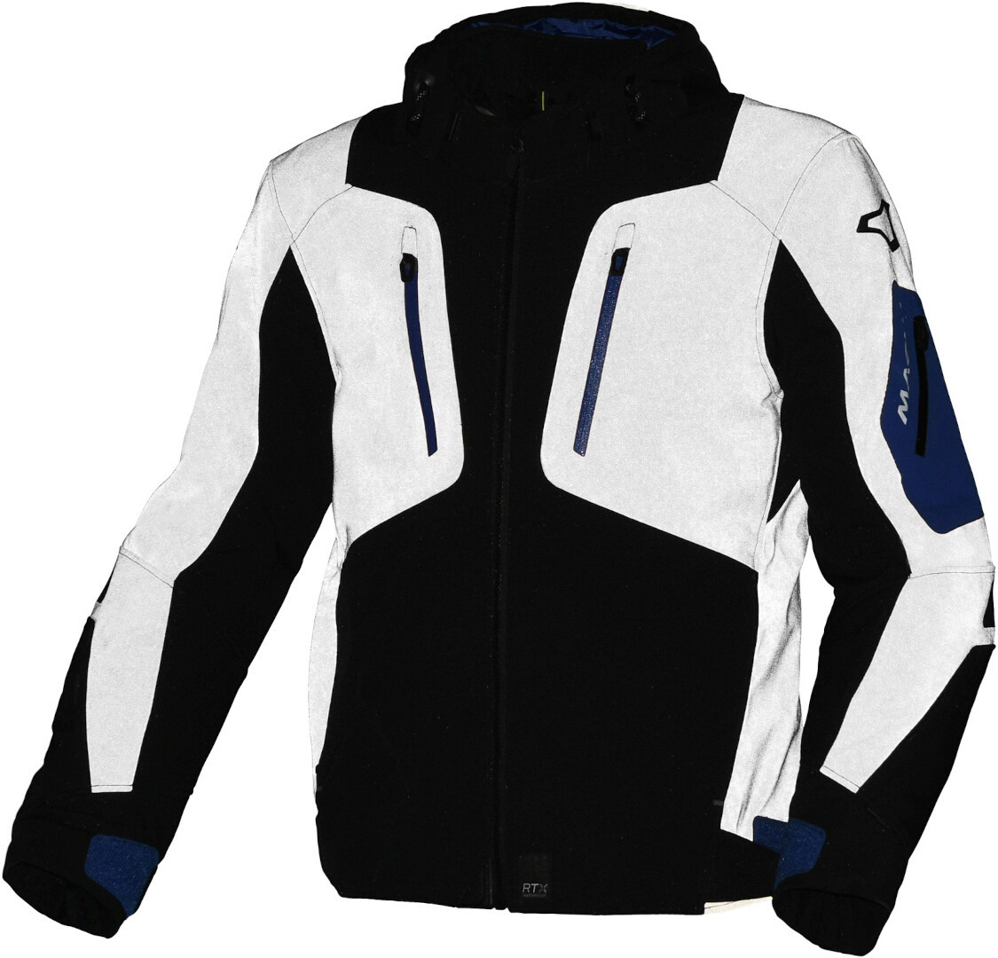 Macna Angle impermeabile Moto Tessile Giacca nero/grigio/blu M Figura 3