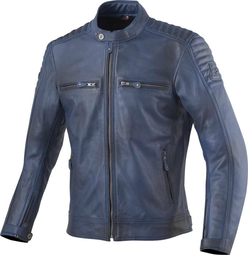 Bogotto Frisco Jachetă de piele de motocicletă albastru XS Figura 1