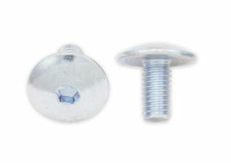 Bolt Platt böjd huvudskruv M6x1x12mm 10 stycken Figur 2