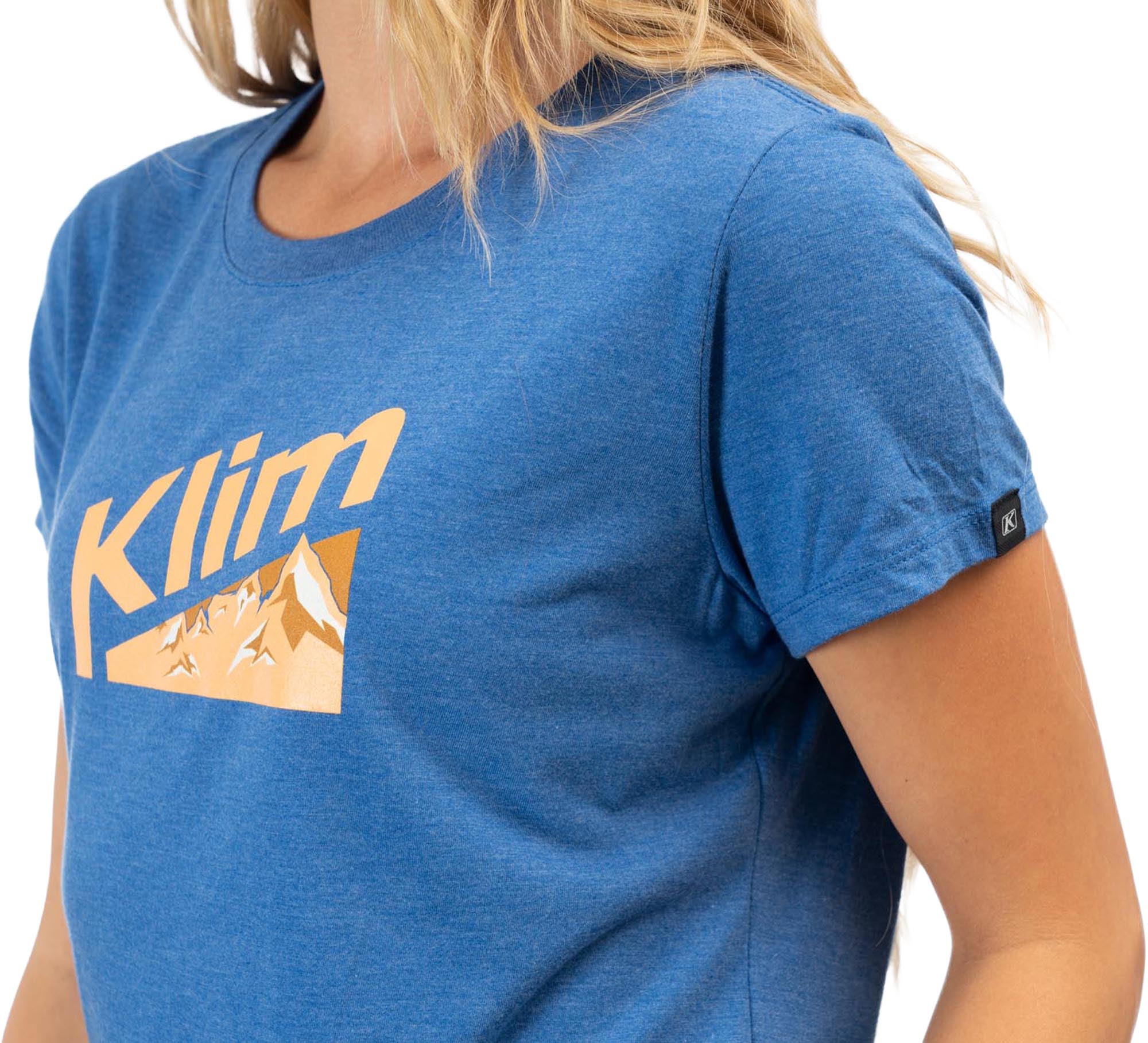 Klim Mountain Peak Tri-Blend Damen T-Shirt blau XS Abbildung 3