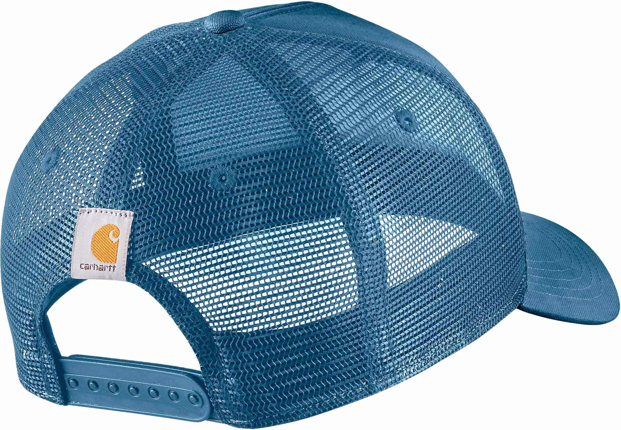 Carhartt Rugged Flex Twill Mesh-Back Script Patch Cap blue/red Figure 2
