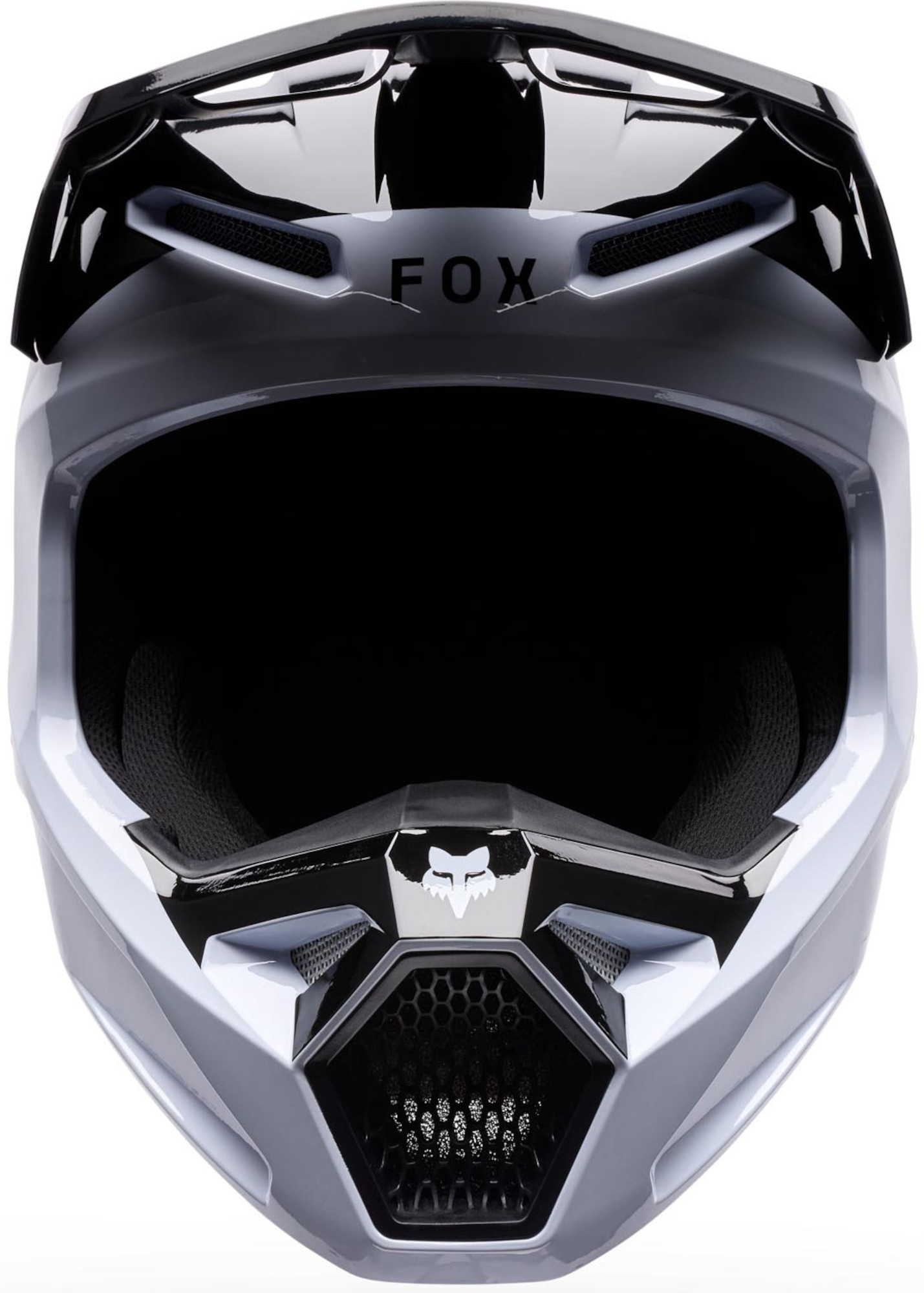 FOX V1 Noble Motocross Helmet black/white/orange XL Figure 3