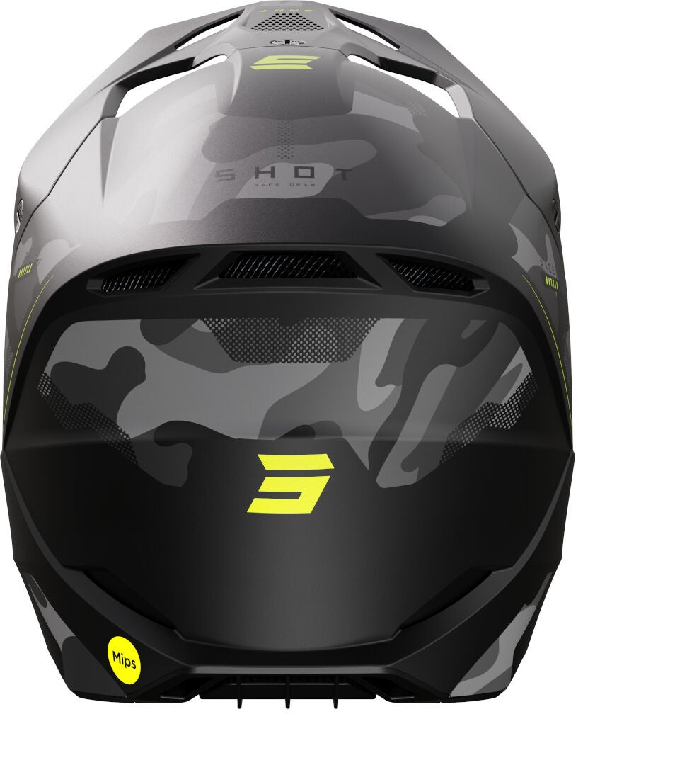 Shot Race Battle Casco da motocross nero opaco/giallo L (59/60) Figura 3