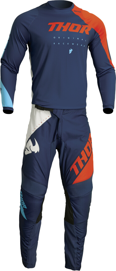 Thor Sector Edge Motocross Jersey blau 3XL Abbildung 3