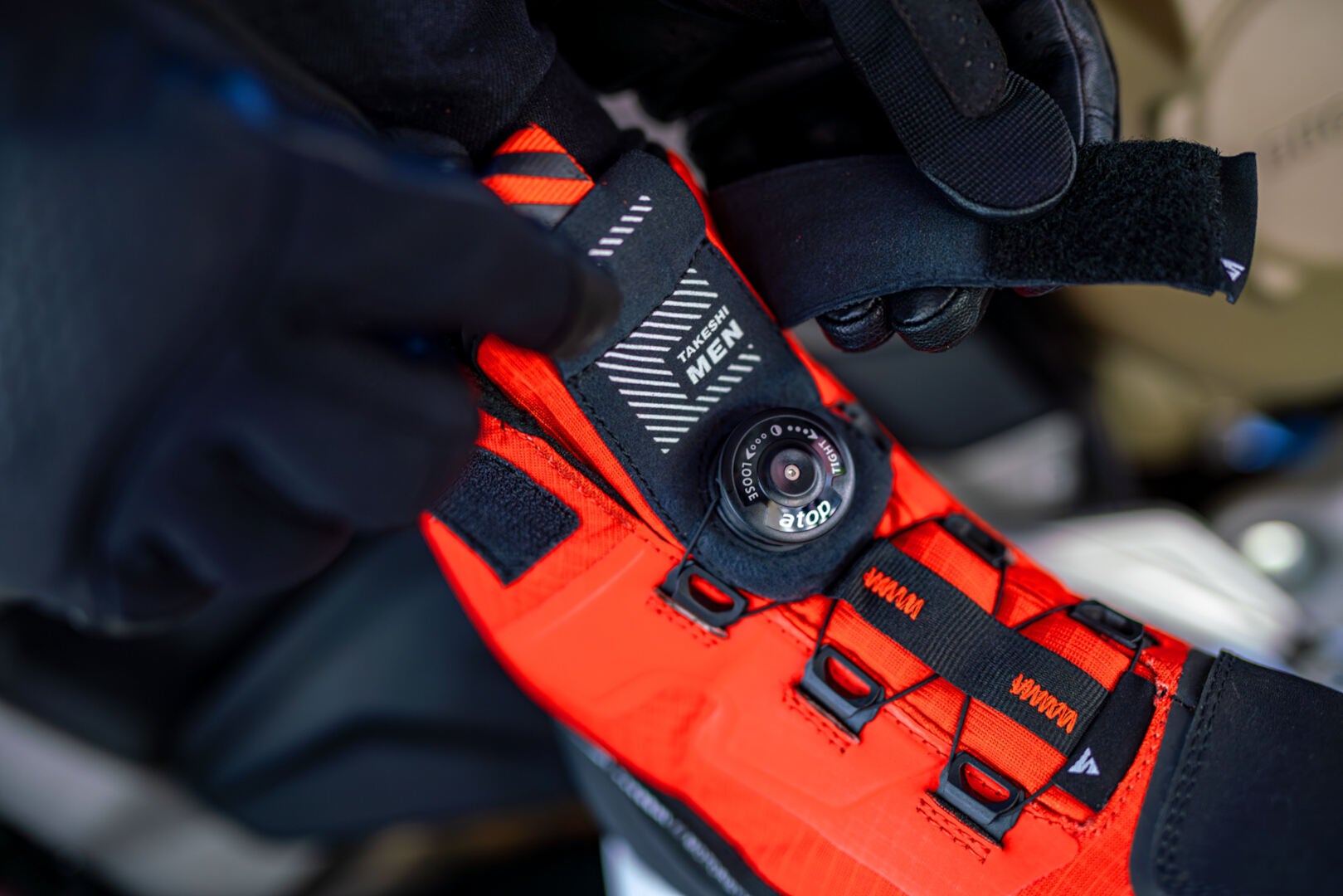 SHIMA Takeshi Motorcycle Boots red/black/white 44 Figure 6