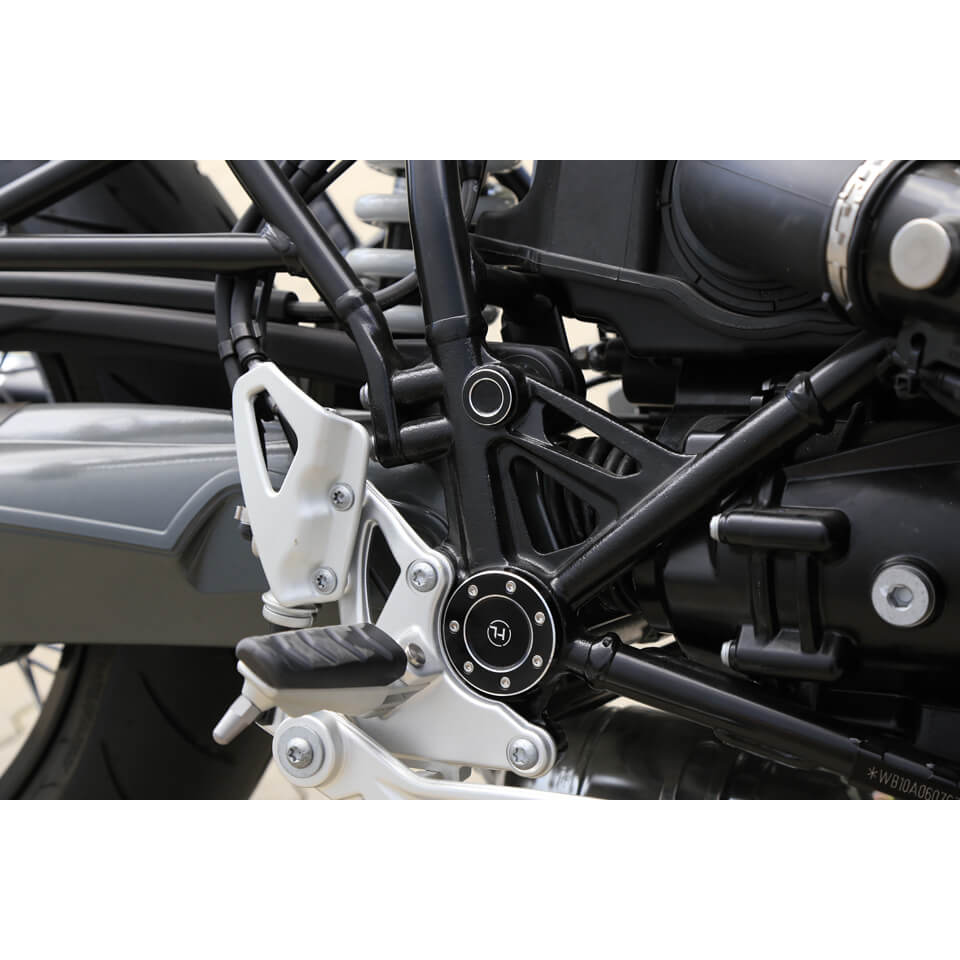 HIGHSIDER CNC FRAME CAP Set, Abdeckkappen Set für BMW RnineT Settimo pezzi Figura 3