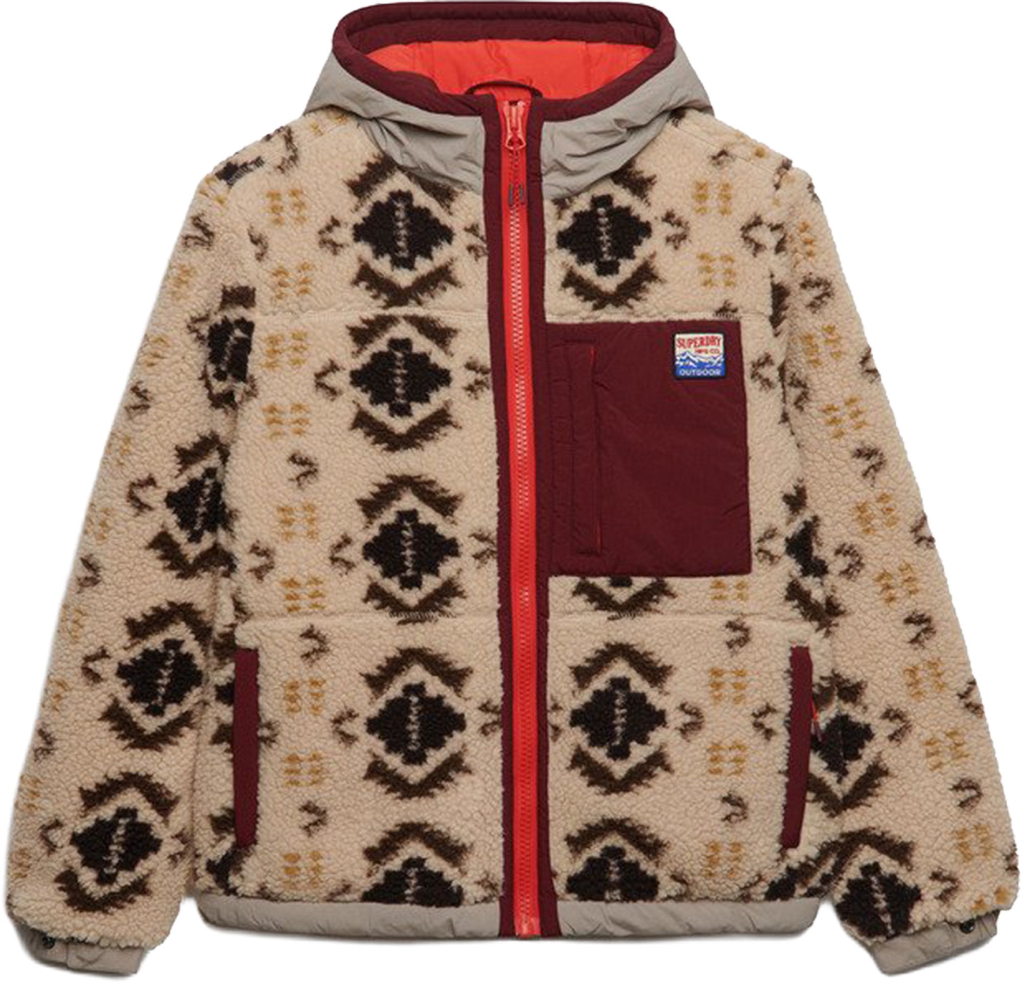 Superdry & Co Sherpa Jacquard Fleece Giacca ibrida 14 Figura 1