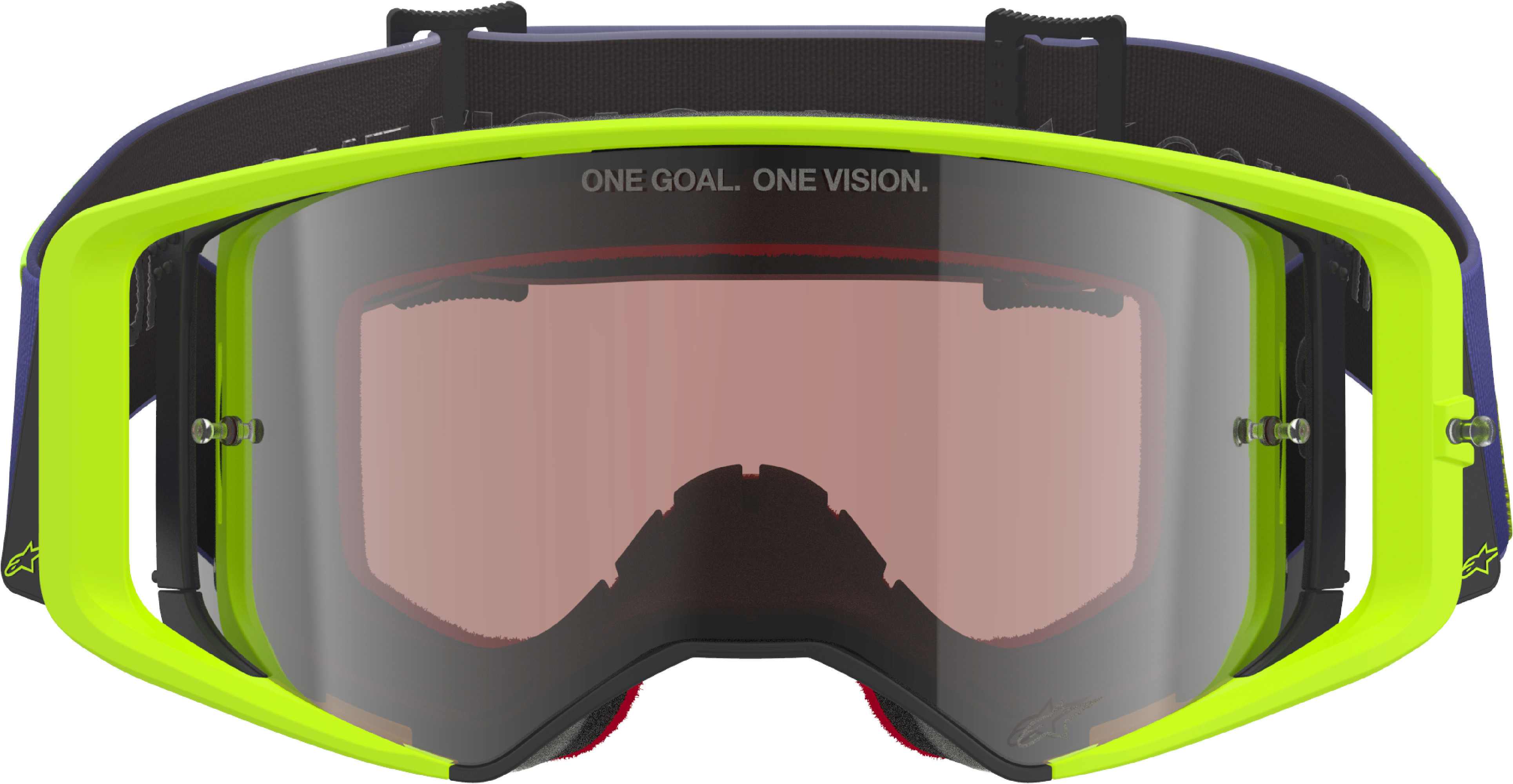 Alpinestars Supertech Vision Corp Ochelari de motocross mov/galben Figura 3