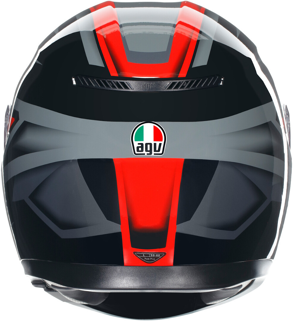 AGV K3 Compound Hjelm sort/rød M (57/58) Figur 4