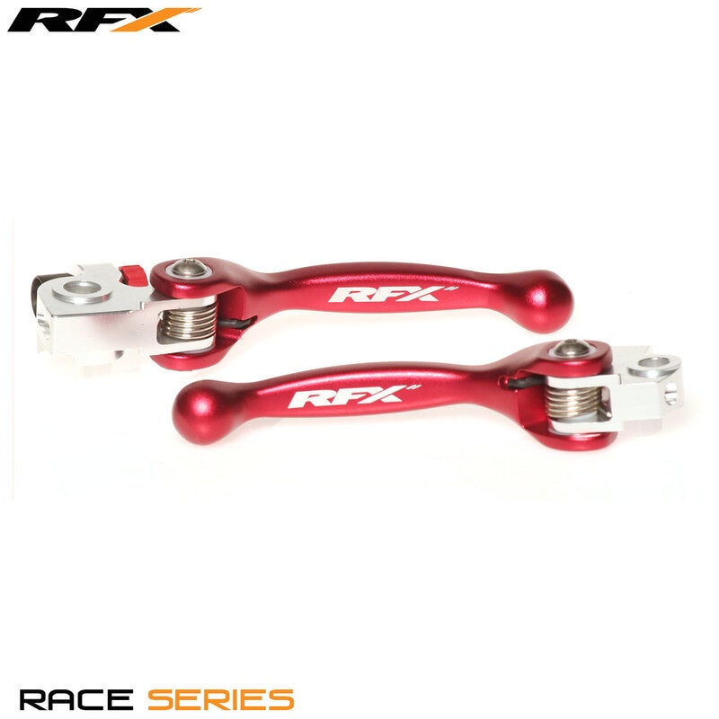RFX Juego de palancas flexibles forjadas de carrera (rojo) Ensayos AJP Todos los modelos (pero no Sherco)