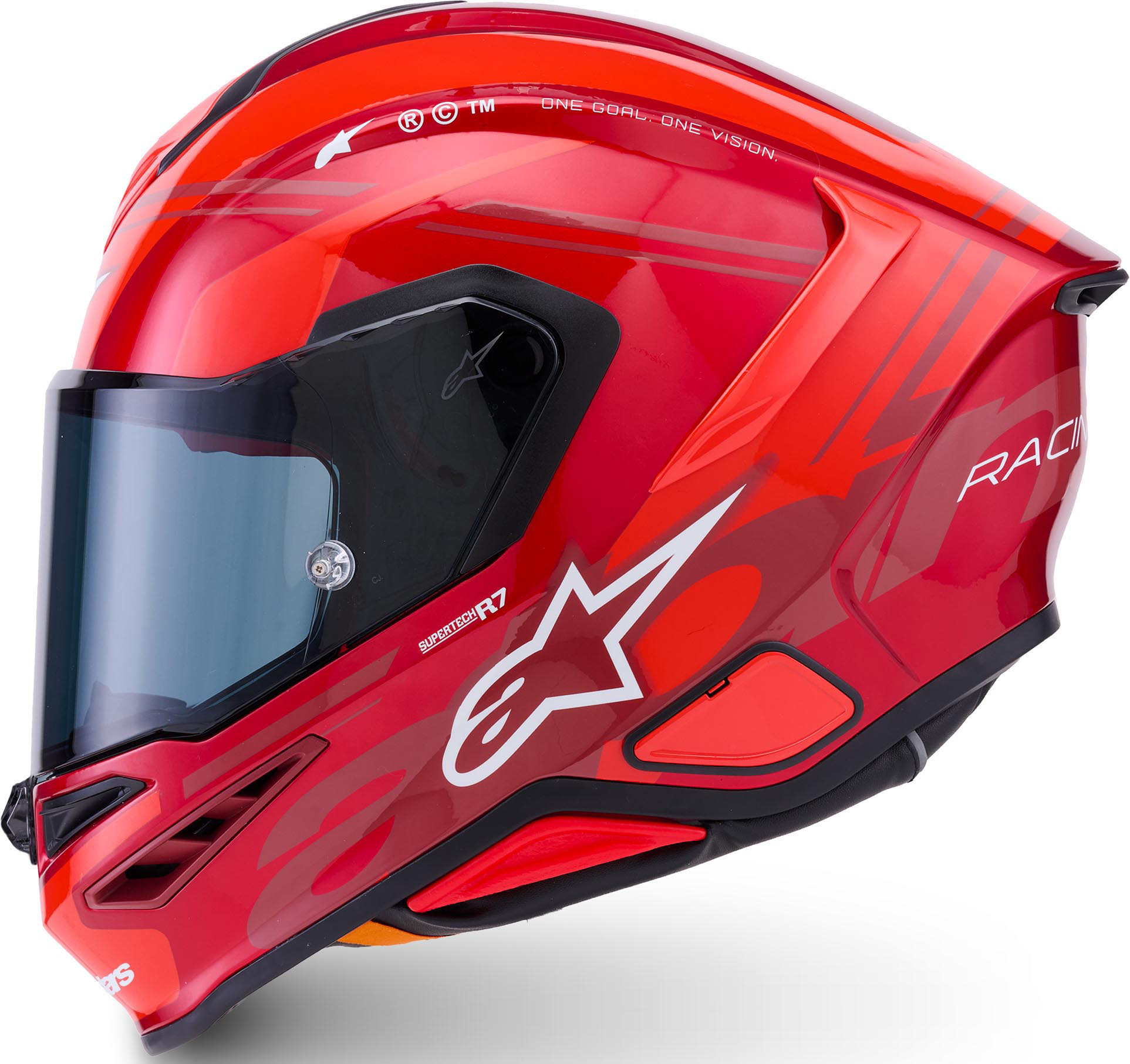 Alpinestars S-R7 A-Core Helma červená/bílá 2XL Obrázek 2