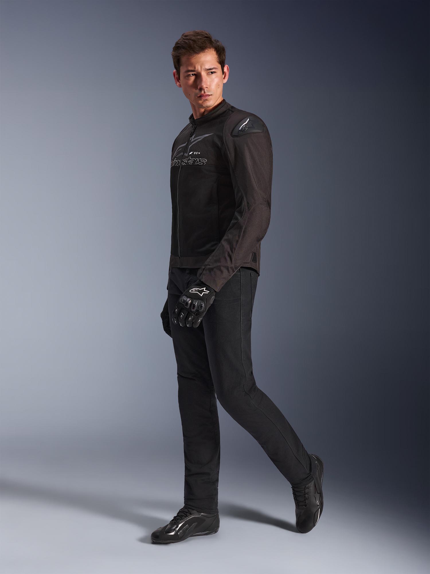 Side view of Alpinestars SMX Air Perforated Motorcycle Textile Jacket