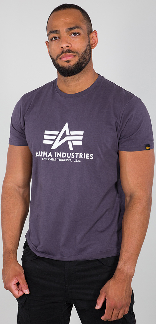 Alpha Industries Basic T シャツ ダークバイオレット M 図1