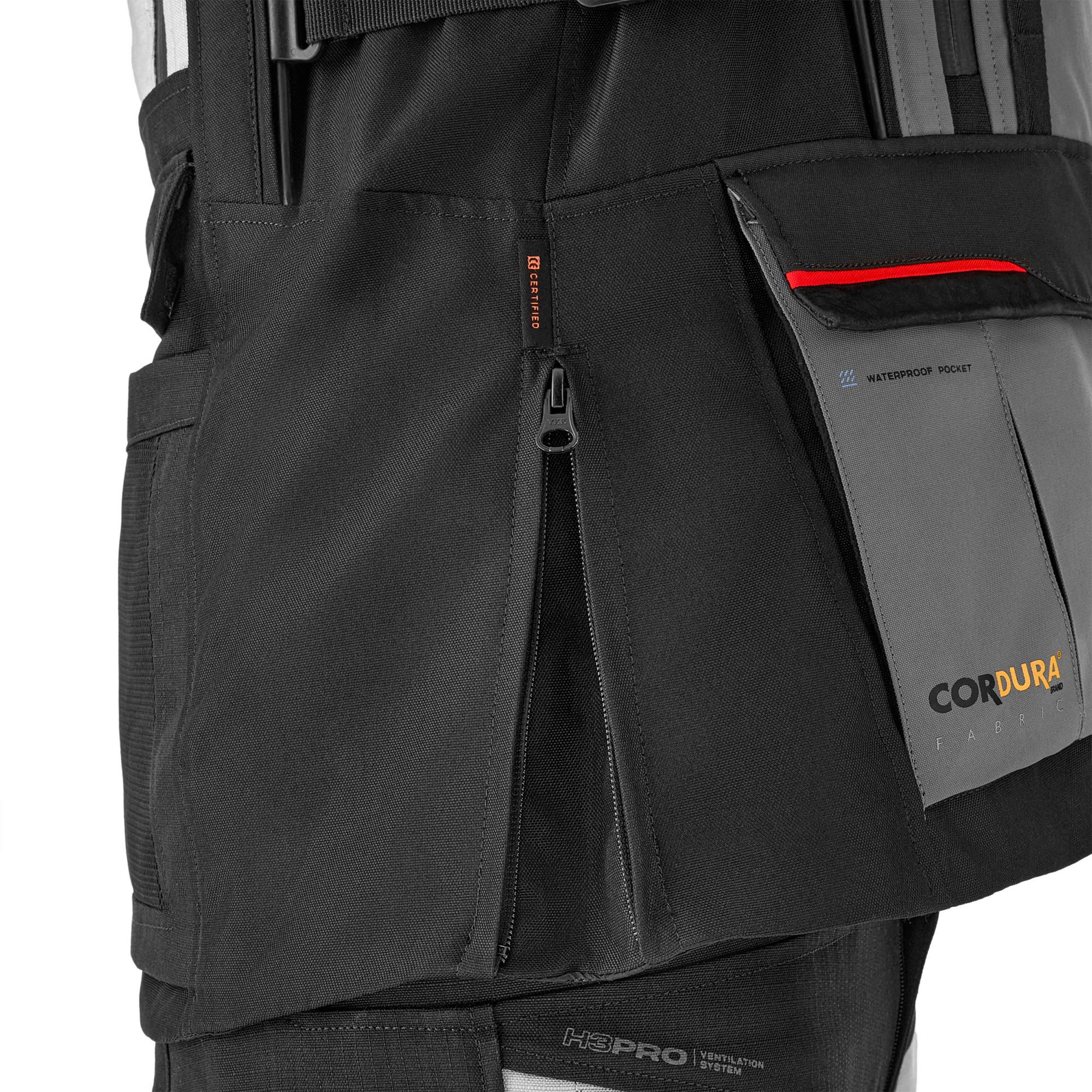 SHIMA Tracker Motorrad Textiljacken weiß/grau/rot L Abbildung 11