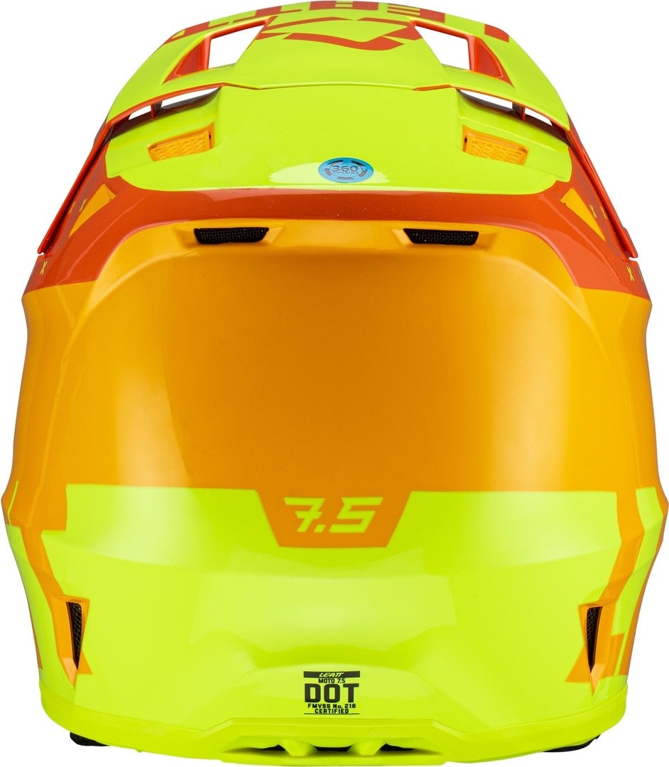 Leatt 7.5 Tricolor Capacete de Motocross com Óculos amarelo/laranja S (55/56) Figura 6