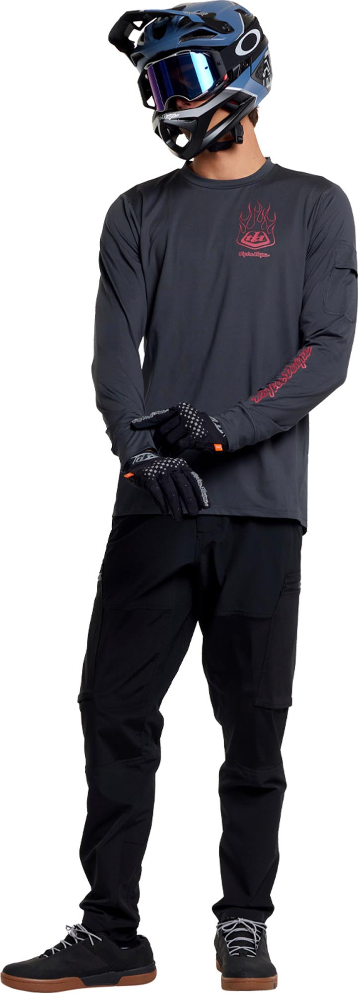 Troy Lee Designs Ruckus Ride Ember Bicycle Jersey M Figure 9
