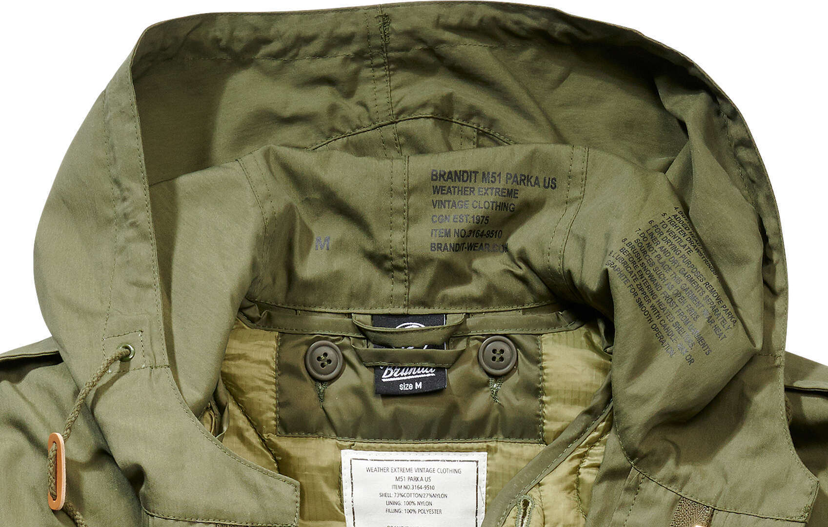 Brandit M51 US Parka Jacket olive M Figure 5