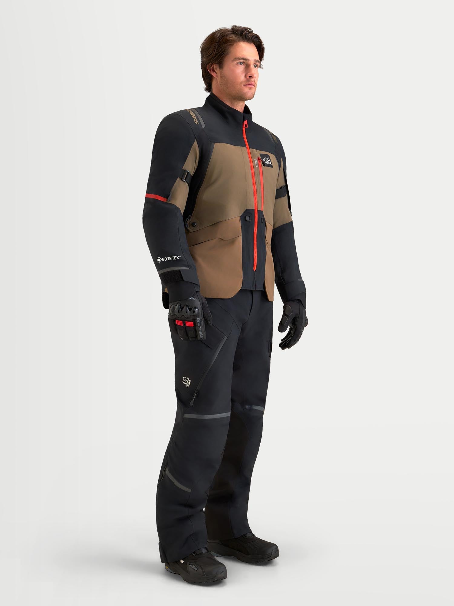 Alpinestars ST-7 V2 2L Gore-Tex waterdichte motorfiets textieljas bruin/zwart S Figuur 13