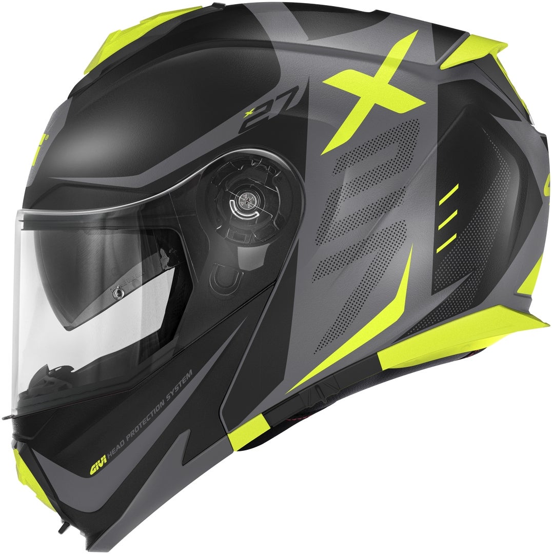 GIVI X.27 Dimension Casco ribaltabile nero opaco/titanio/giallo M Figura 2