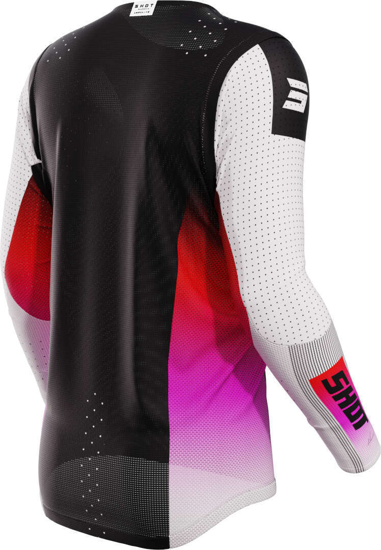 Shot Aerolite Honor Motocross trøje sort/hvid/pink S Figur 2