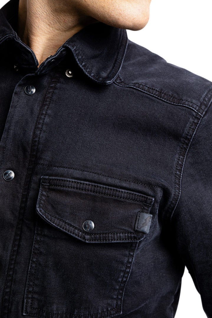 John Doe Motoshirt XTM Denim Camicia da moto nero XL Figura 8