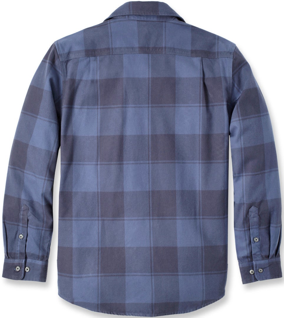 Carhartt Loose Fit Heavyweight Flannel Long-Sleeve Plaid Hemd blau L Abbildung 2