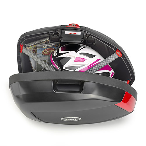 GIVI V35 Monokey Uppsättning sidofodral svart/röd 35 Ltr. Figur 4
