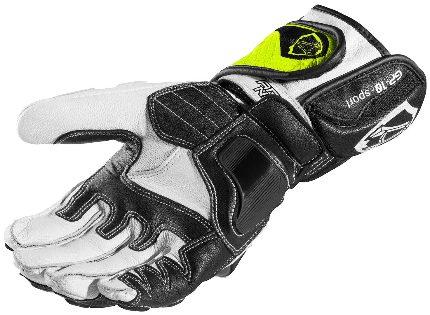 Arlen Ness Yakun Evo Mănuși de motocicletă Negru/Alb/Galben-Neon S Figura 4