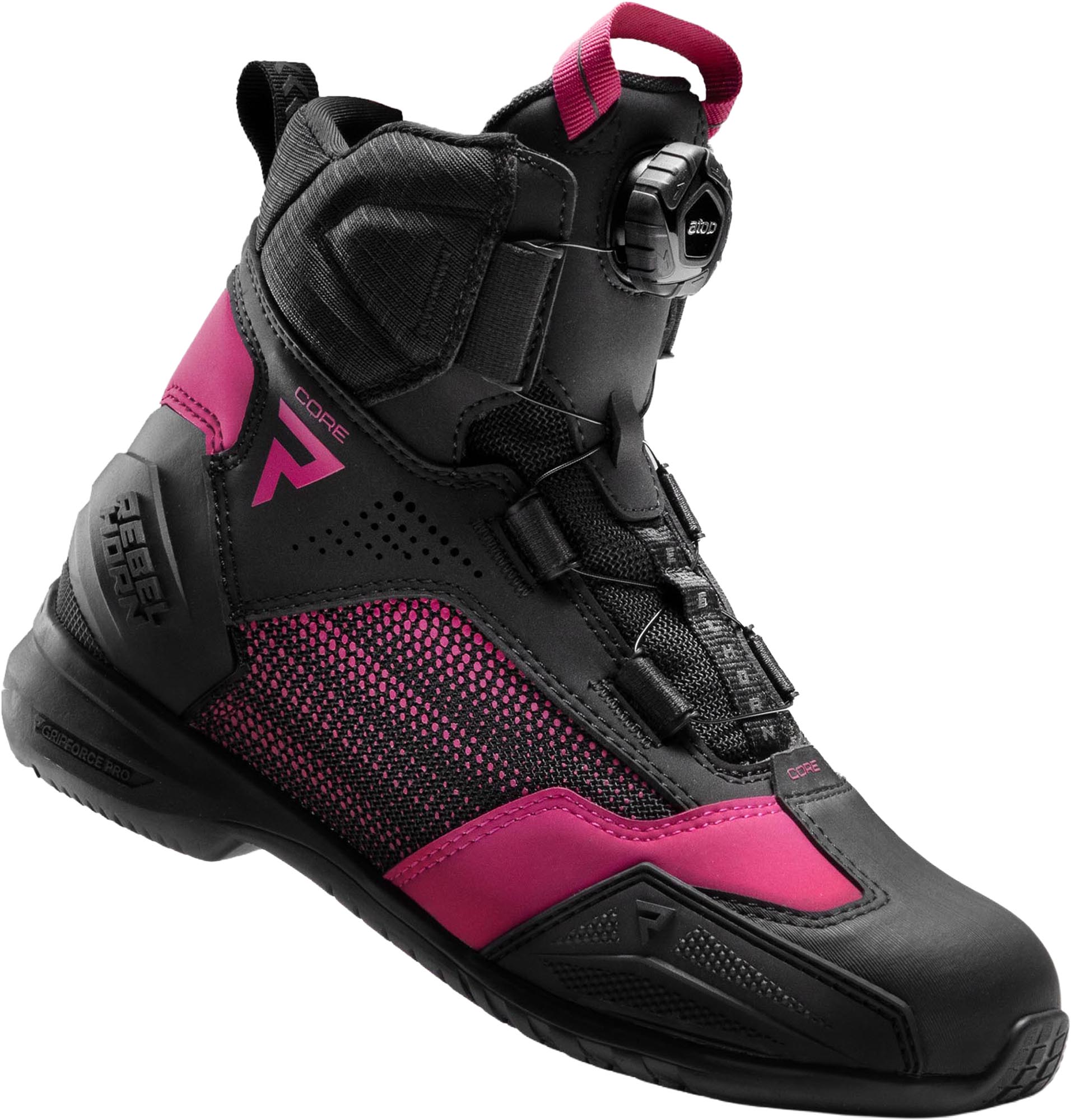 Rebelhorn Core Damer Motorcykelsko sort/pink 38 Figur 4