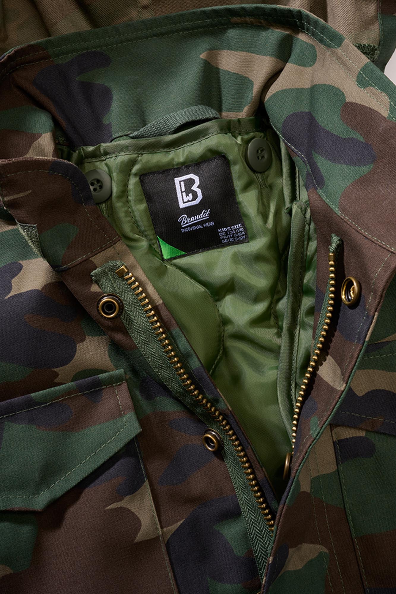 Brandit M65 Classic 키즈 재킷 숲 158-164 그림 3