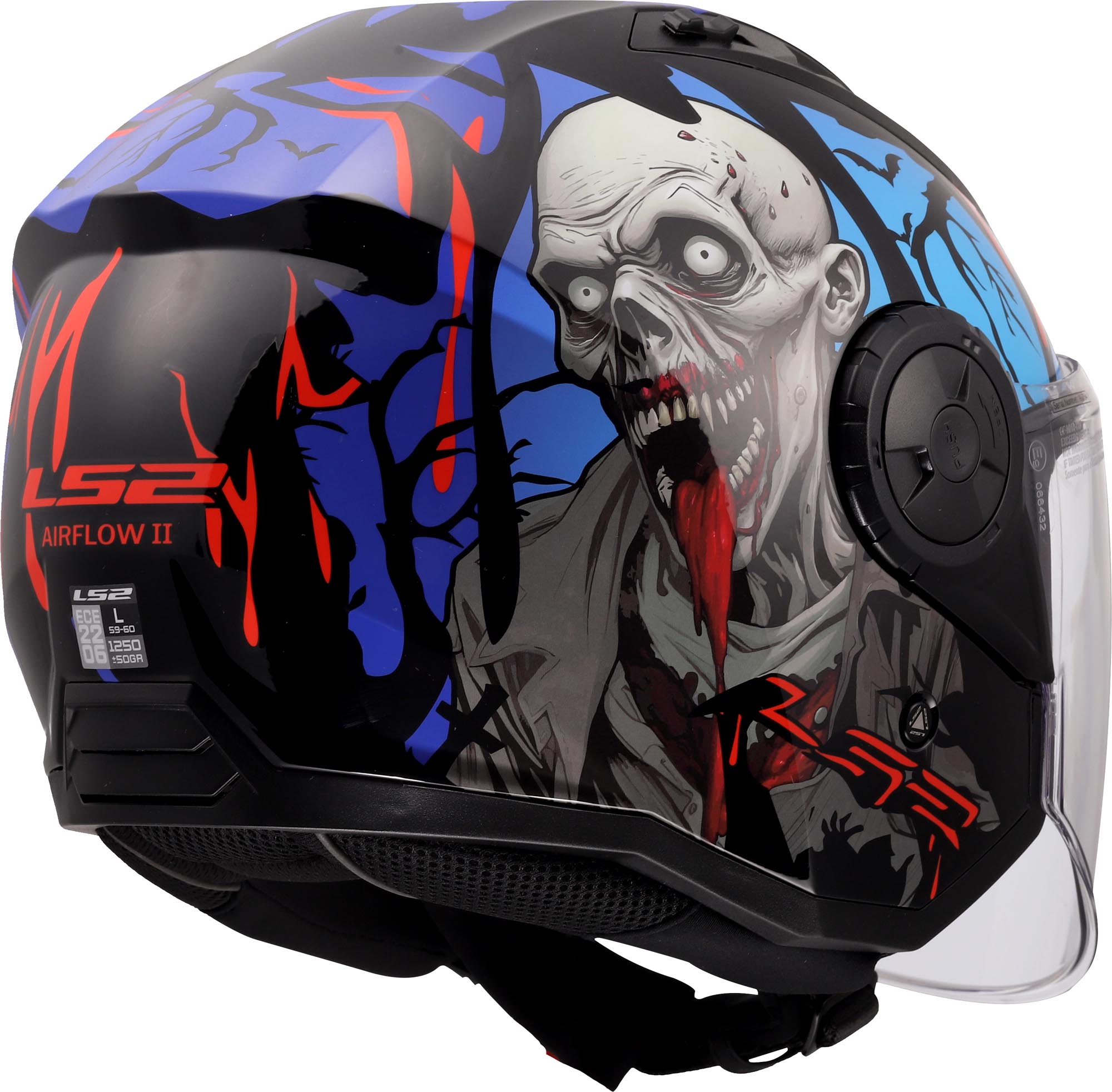 LS2 OF616 Airflow II Zombie II Jethelm S (55/56) Abbildung 6