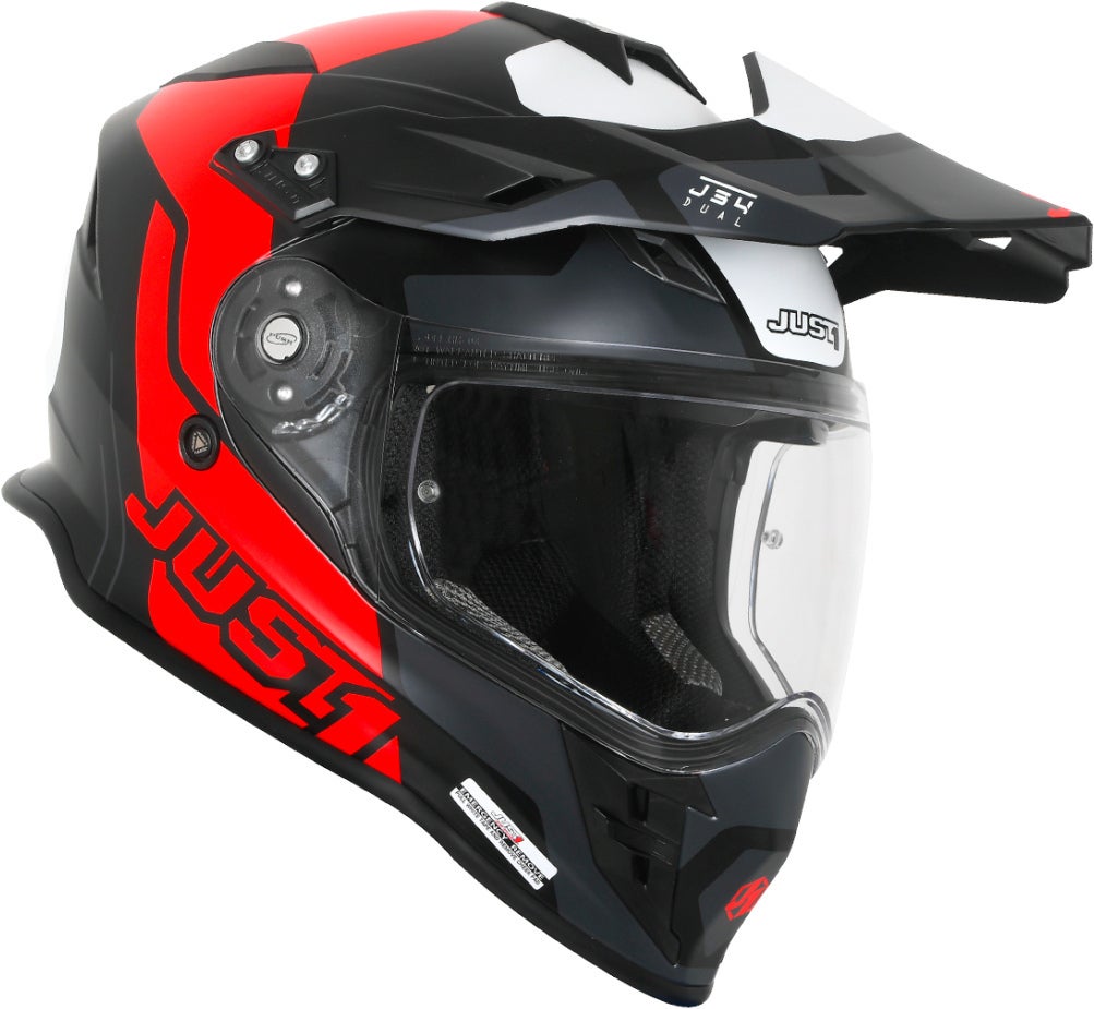 Just1 J34 Pro Tour Motocross Helmet black matt/red XL (61/62) Figure 2