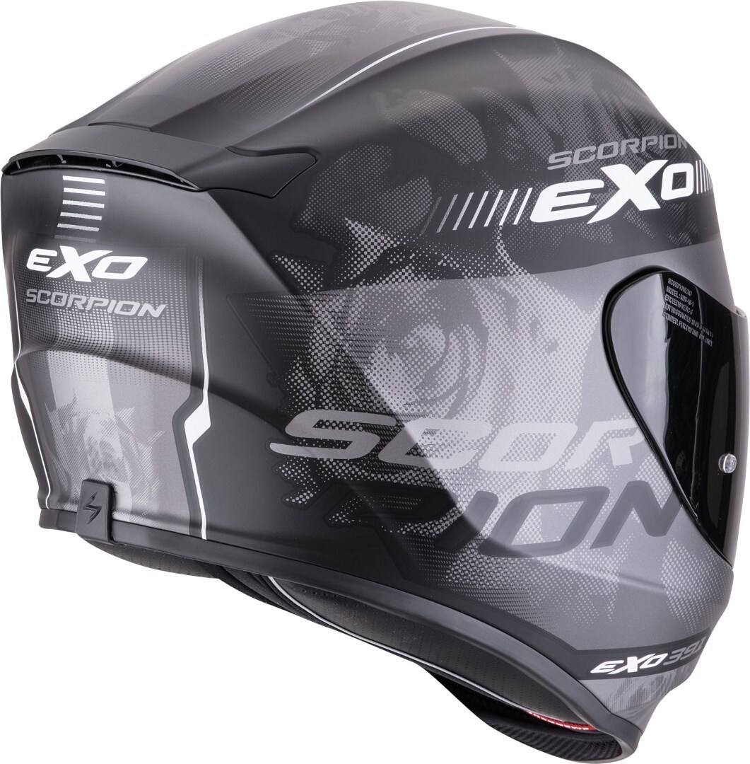 Scorpion EXO-391 Ava Hjälm Svart matt/silver Man (57/58) Figur 2