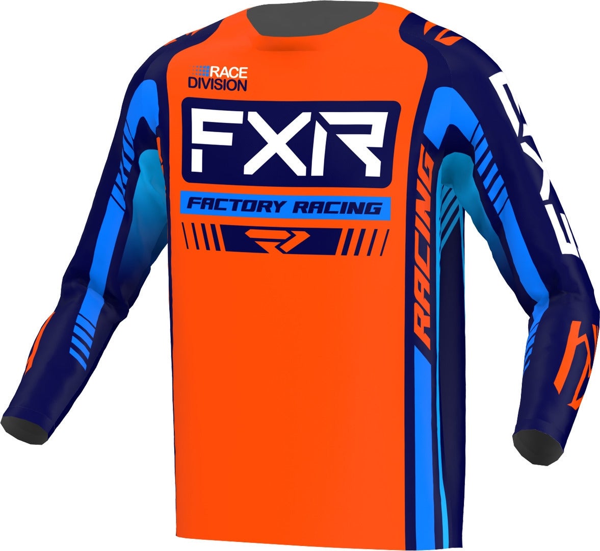 FXR Clutch Pro 2023 Motocross trøje orange/blå S Figur 1