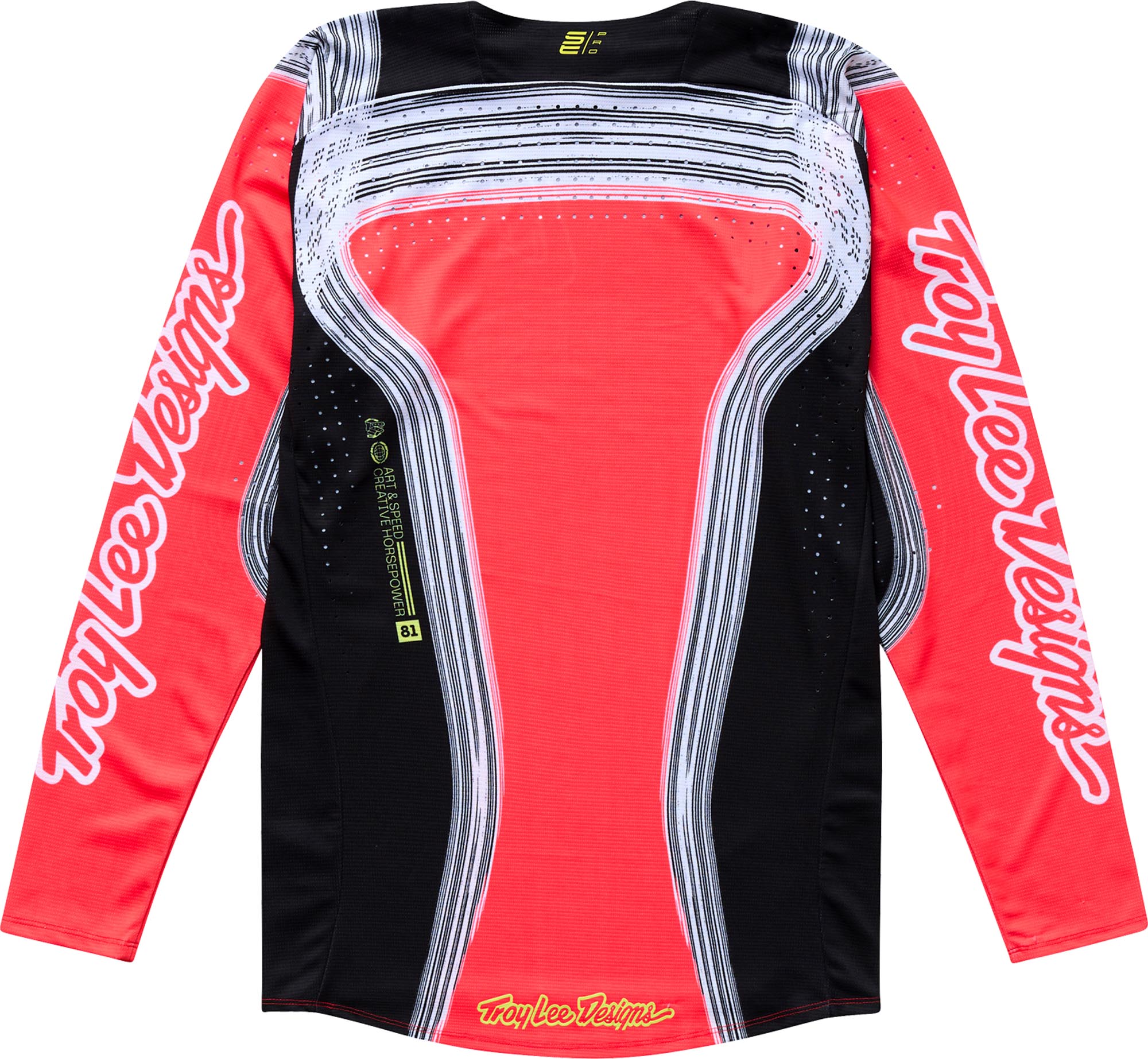 Troy Lee Designs SE Pro Stripes Motocross-tröjan röd/svart 2XL Figur 2