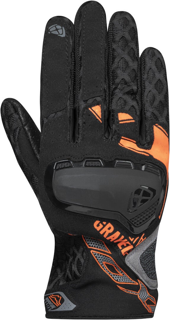Ixon Gravel Air Motorcykel handsker sort/orange 2XL Figur 1