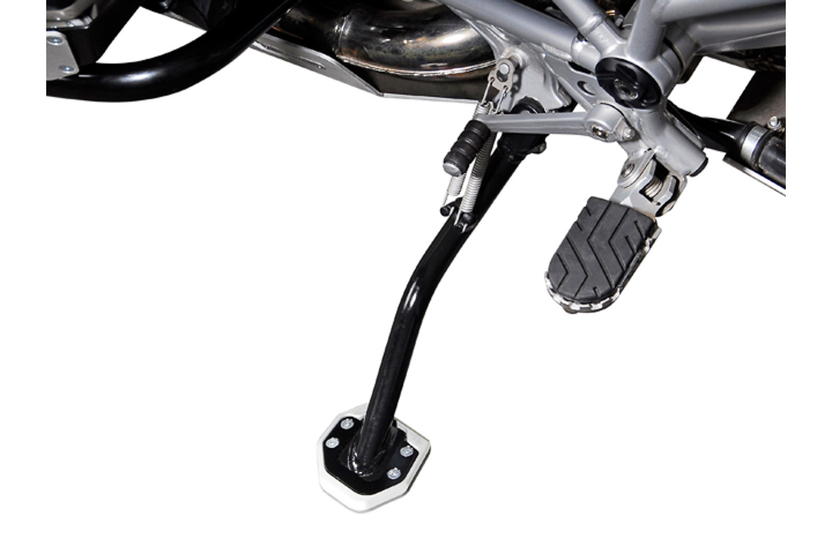 Extensie SW-Motech pentru piciorul lateral - Negru/argintiu. BMW R1200GS / R1200GS Adventure. Figura 3