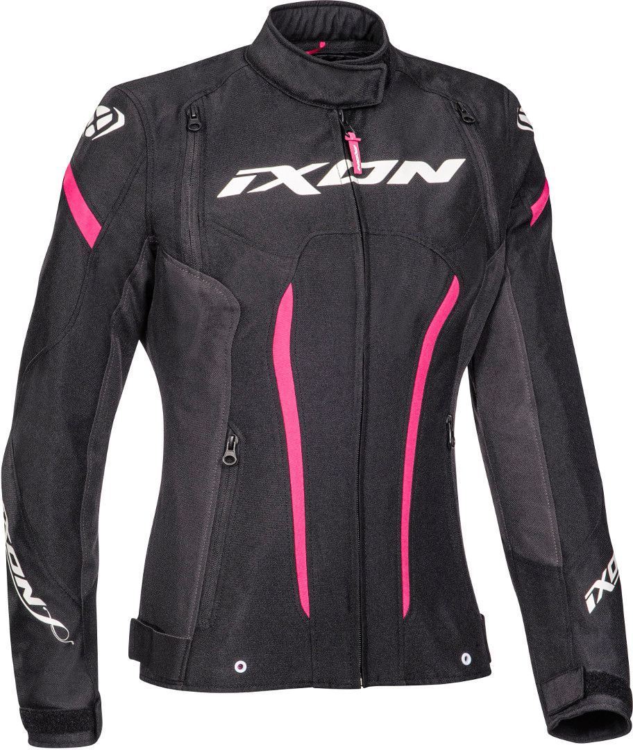 Ixon Striker Waterproof Ladies Motorcycle Textile Jacket black/fuchsia M Figure 1