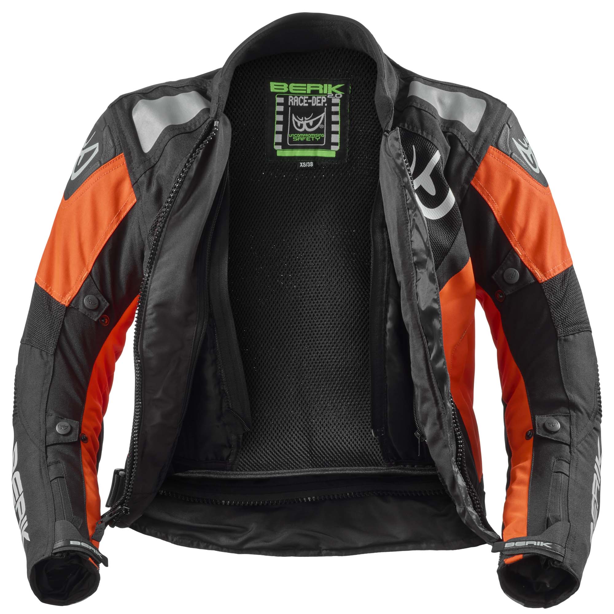 Berik Vephe Damen Motorrad Textiljacke schwarz/rot 42 Abbildung 4