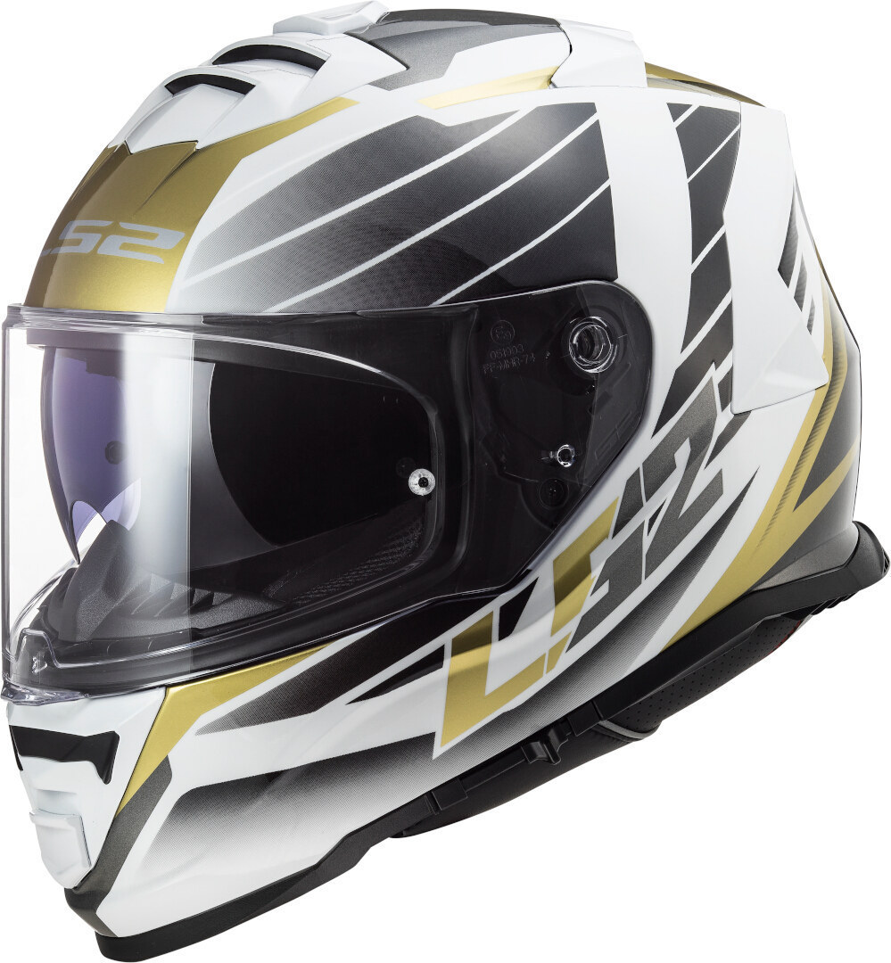 LS2 FF800 Storm Nerve Helm weiß/gold M (57/58) Abbildung 1