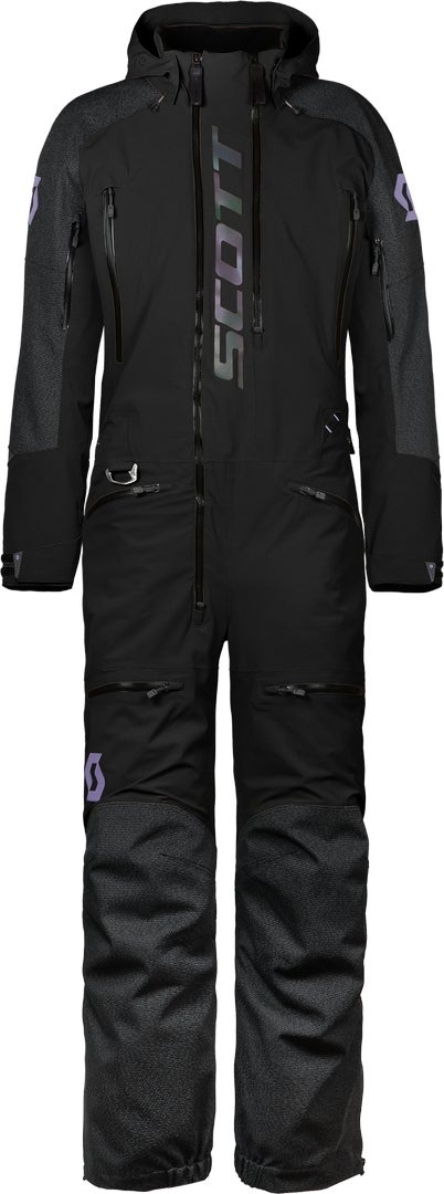 Scott DS Flex Dryo レディースワンピーススノーモービルスーツ 黒 L 図1