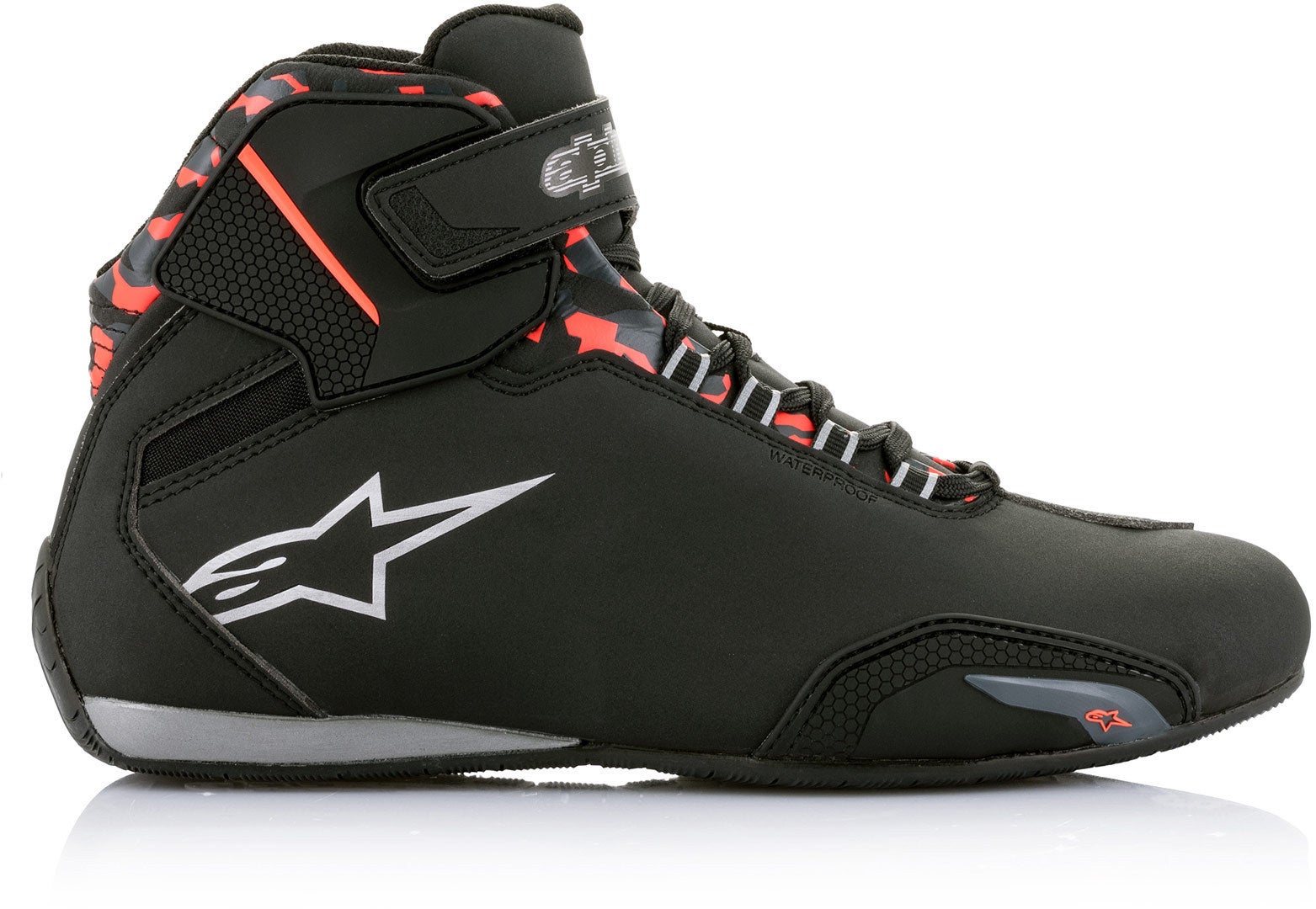 Side view of Alpinestars Sektor waterproof Motorcycle Shoes