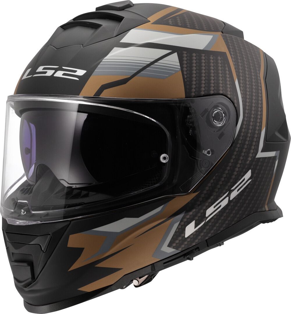 LS2 FF800 Storm II Tracker Hjelm Guldmat M (57/58) Figur 1