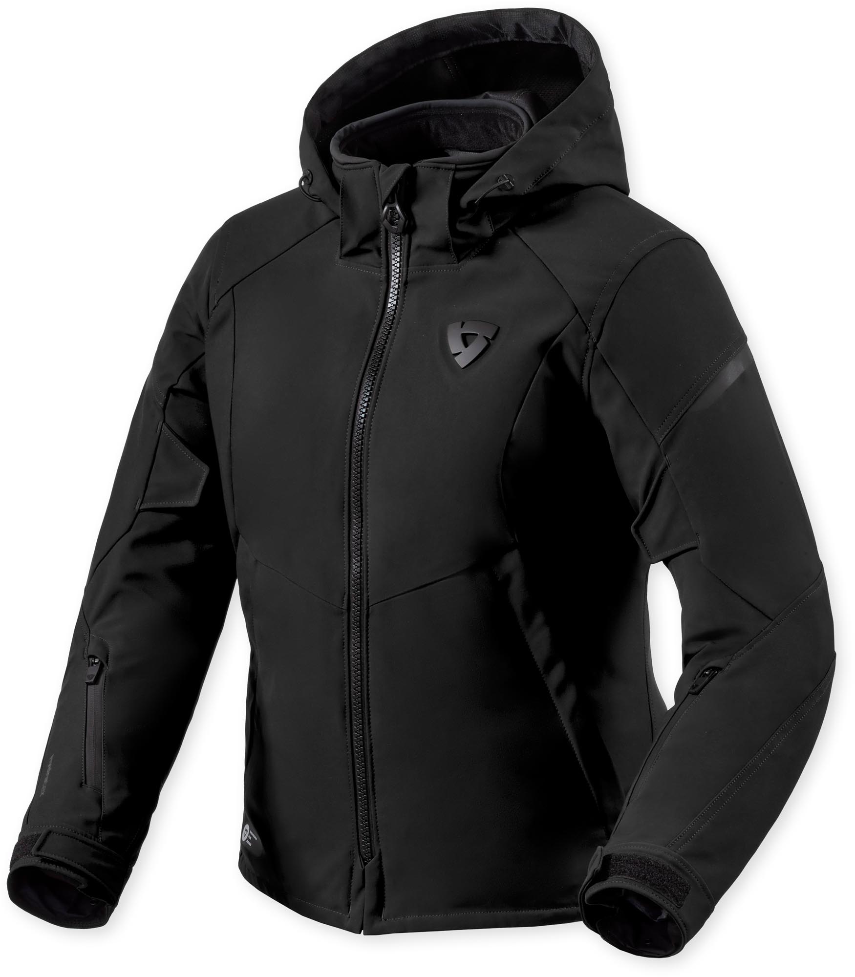 Revit Afterburn 2 H2O waterdichte dames motorfiets textieljas Zwart 46 Figuur 1